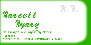 marcell nyary business card